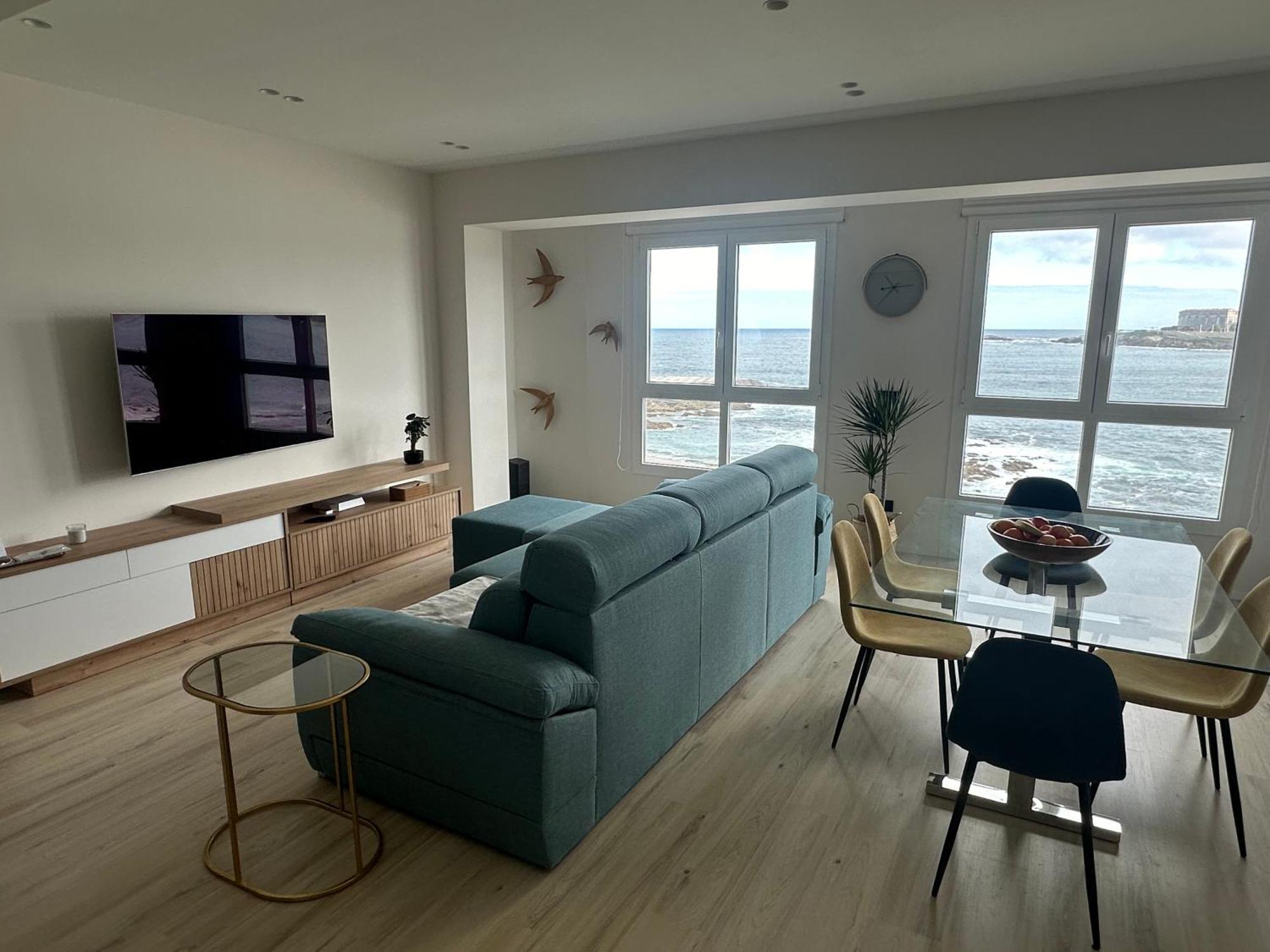 Piso Con Vistas A La Playa De Riazor Apartment Ла Коруня Екстериор снимка