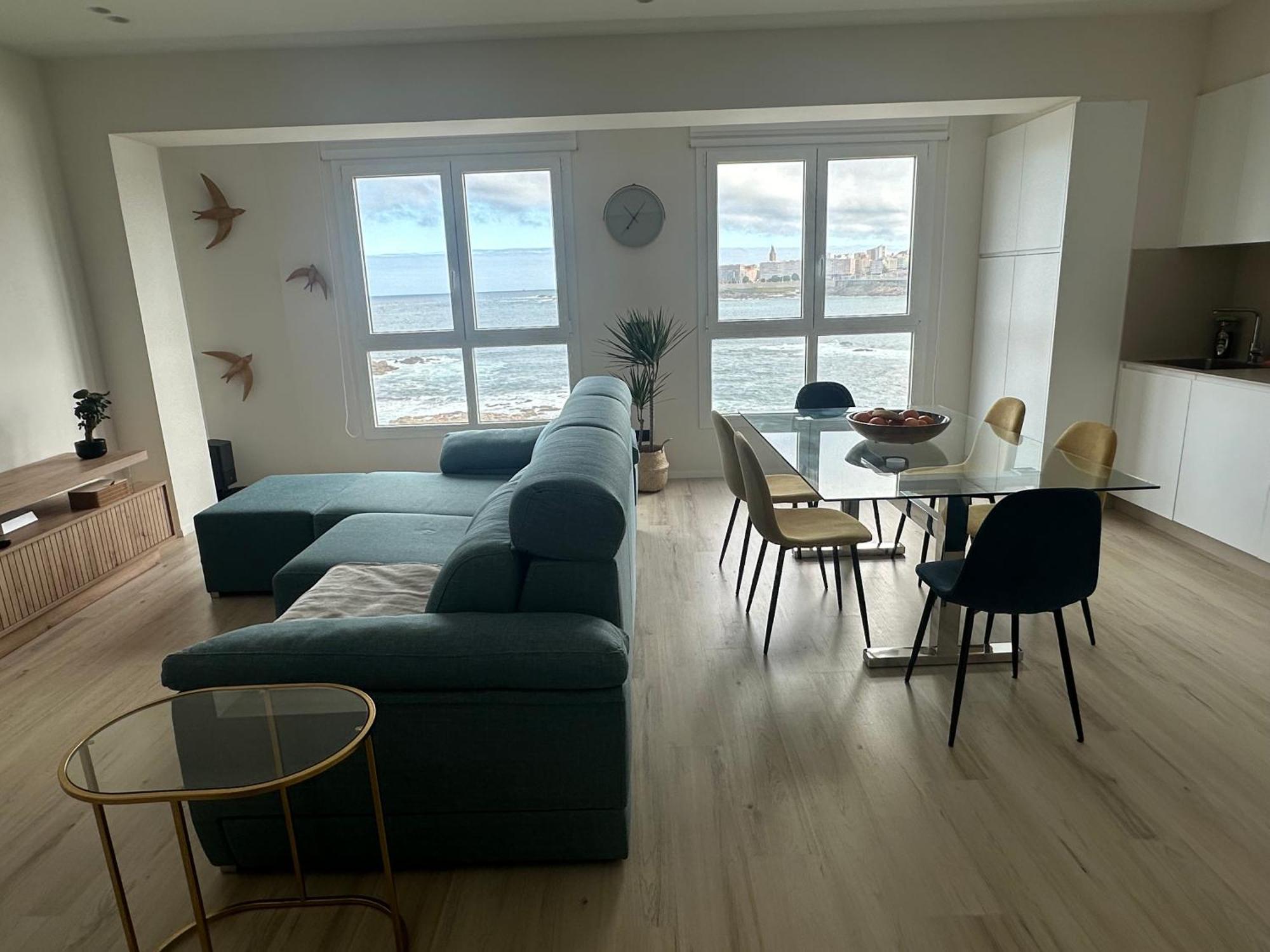 Piso Con Vistas A La Playa De Riazor Apartment Ла Коруня Екстериор снимка
